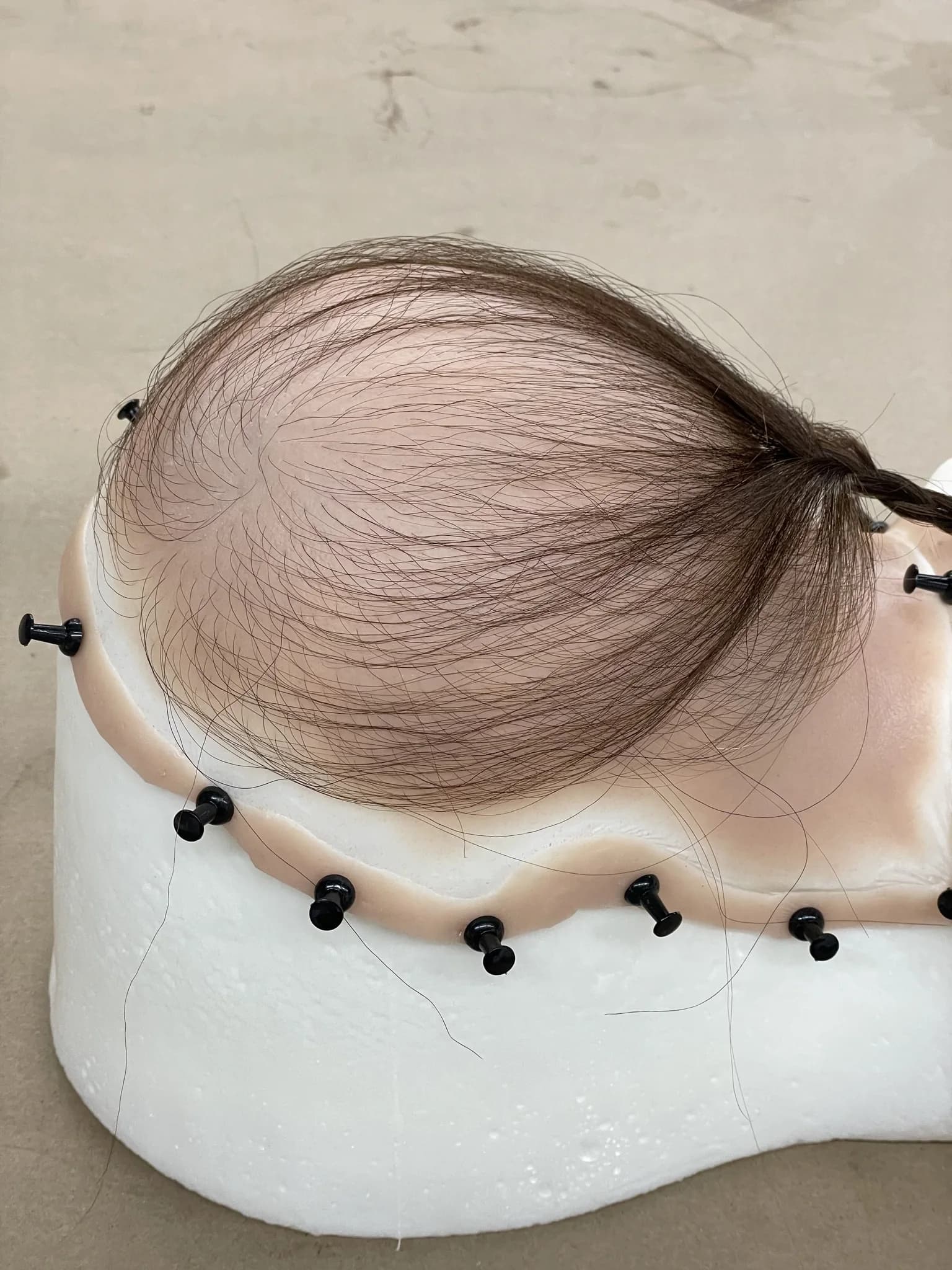 Hair Punched Scalp Piece